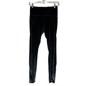 Calia Effortless Velvet Full Length Leggings Womens Small Blue Caviar